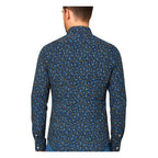 Camicia uomo classica elastam fantasia fiori