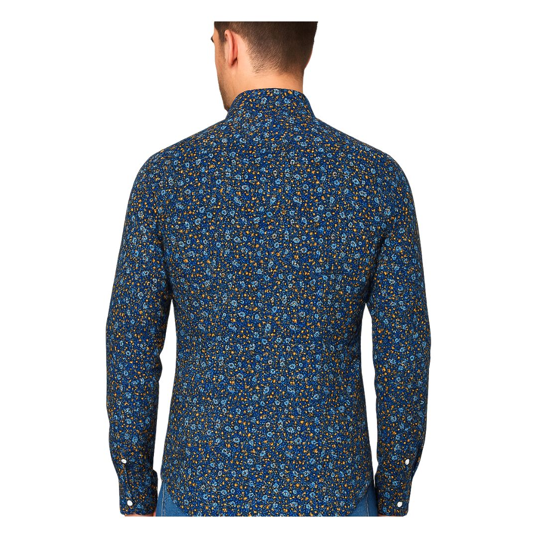 Camicia uomo classica elastam fantasia fiori