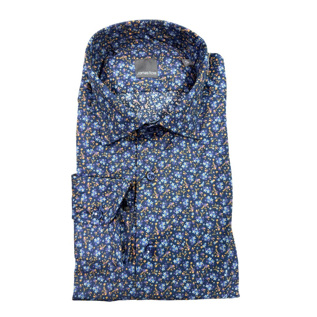 Camicia uomo classica elastam fantasia fiori