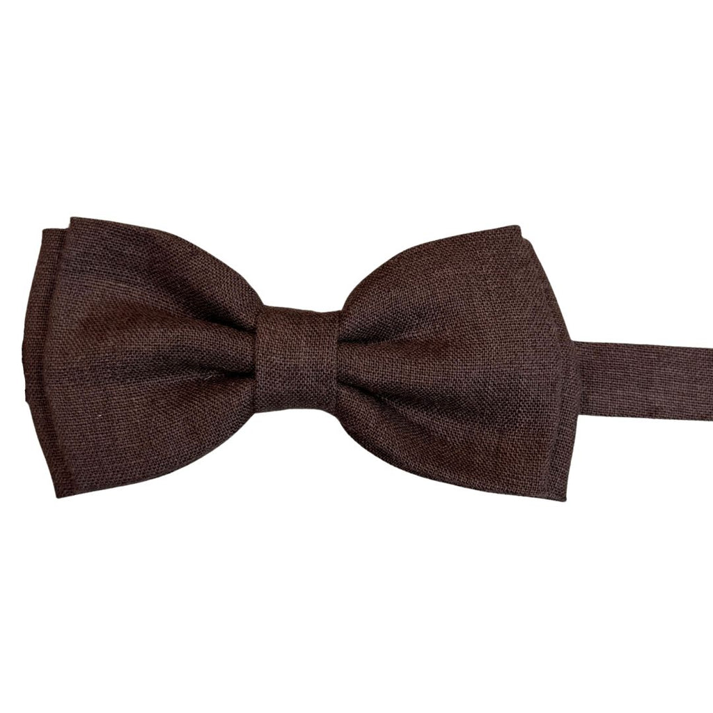 Papillon in lino tinta unita