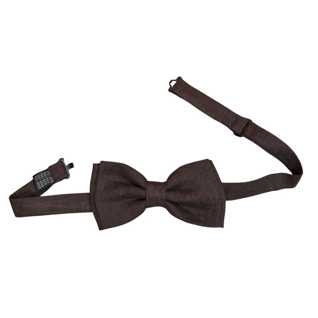 Papillon in lino tinta unita