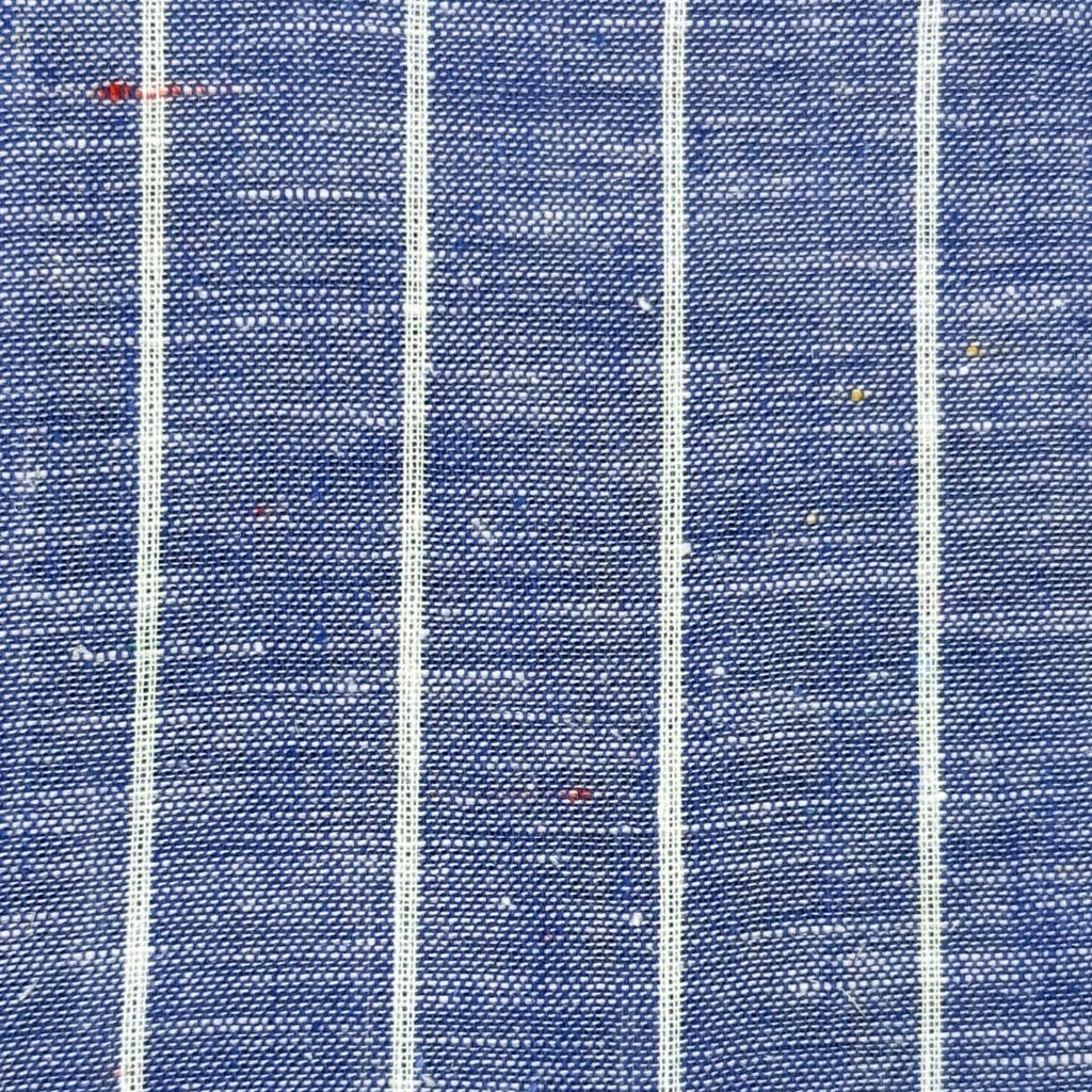 Camicia uomo button down misto lino extra fit righe