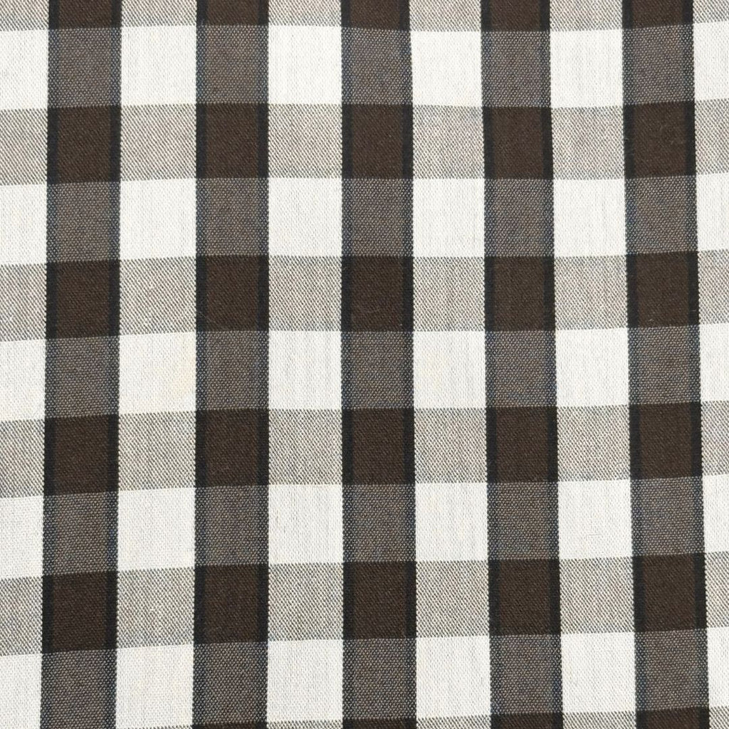 Camicia uomo button down regular in cotone a quadretti bianco nero con tasca