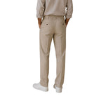 Pantalone Uomo 100% Lino con coulisse in vita tasca chino Made in Italy