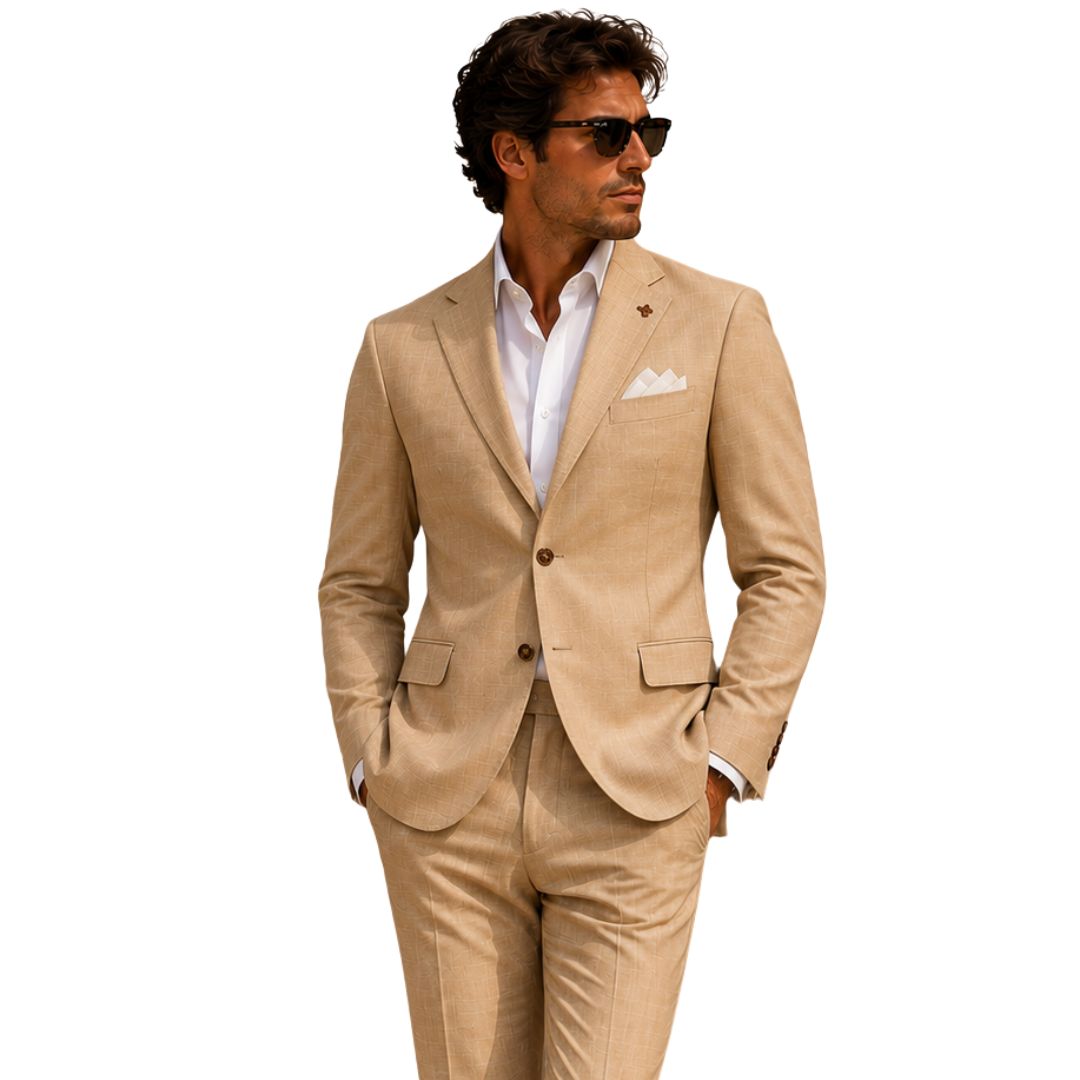 Giacca uomo sartoriale destrutturata tasca con pattina, monopetto Made in Italy