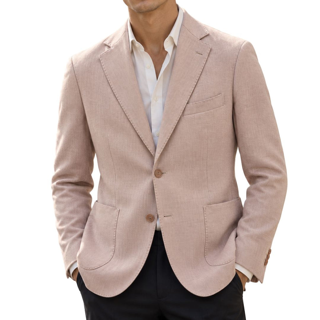 Abito uomo sartoriale  giacca con tasca a toppa Made in Italy