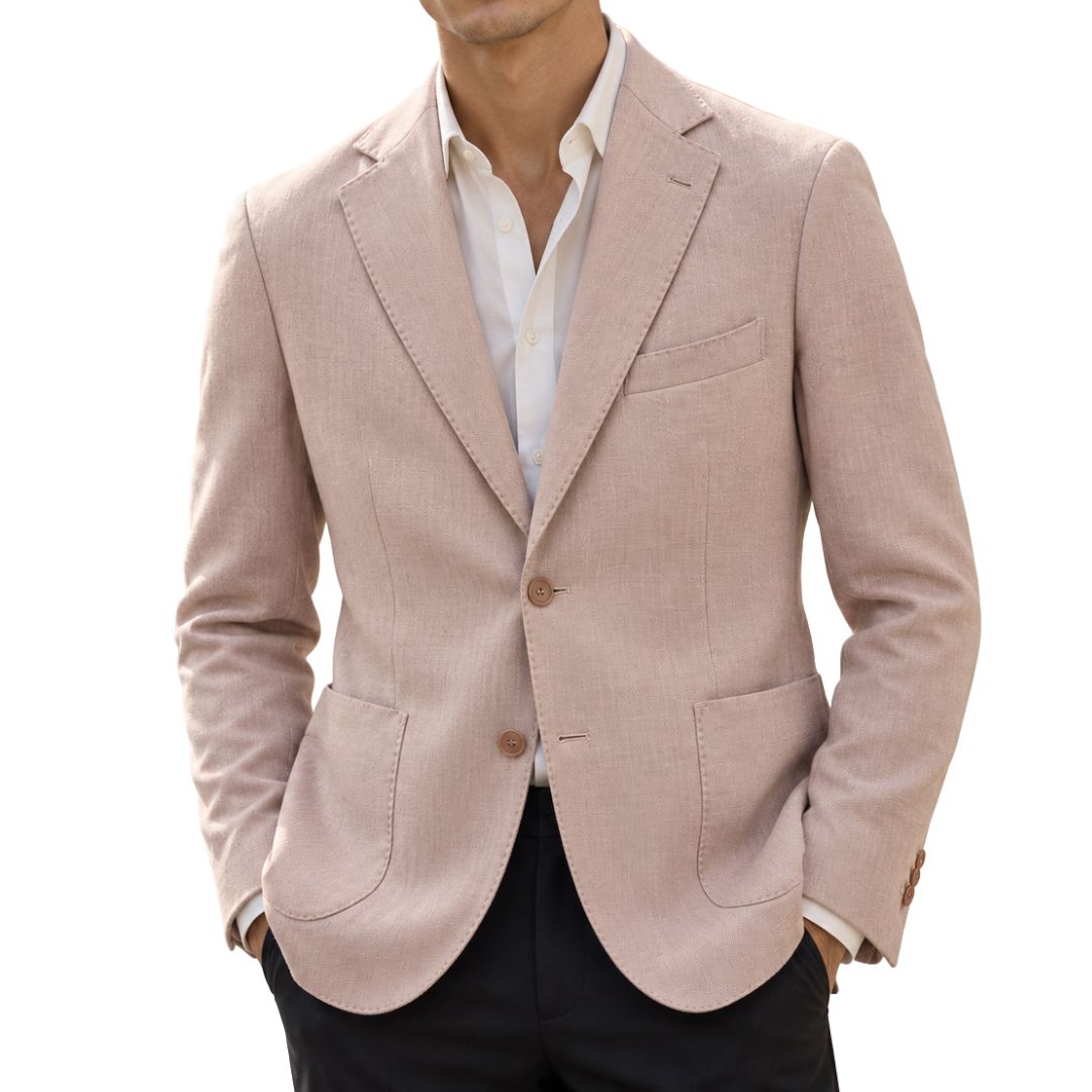 Abito uomo sartoriale  giacca con tasca a toppa Made in Italy