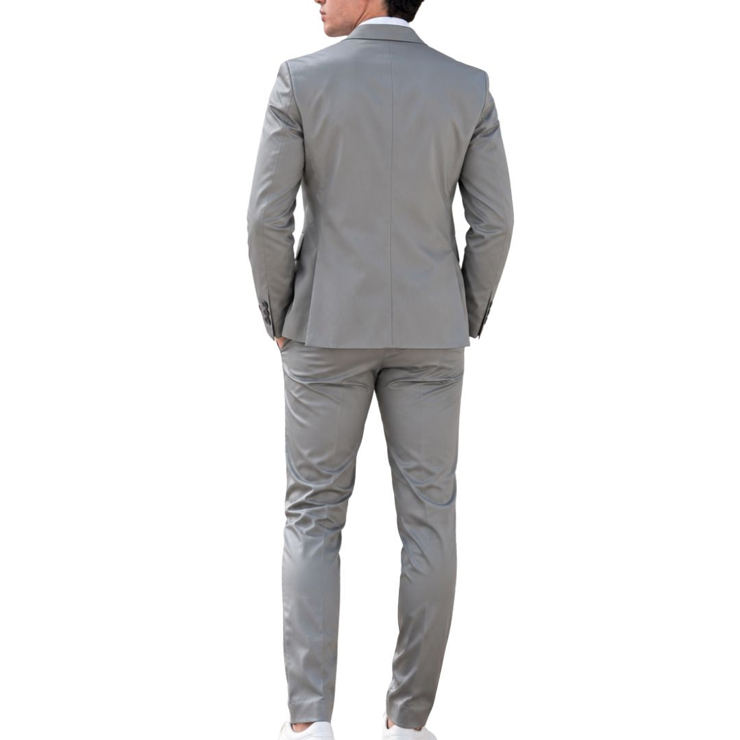 Abito uomo sartoriale  giacca con tasca a toppa Made in Italy