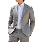 Abito uomo sartoriale  giacca con tasca a toppa Made in Italy