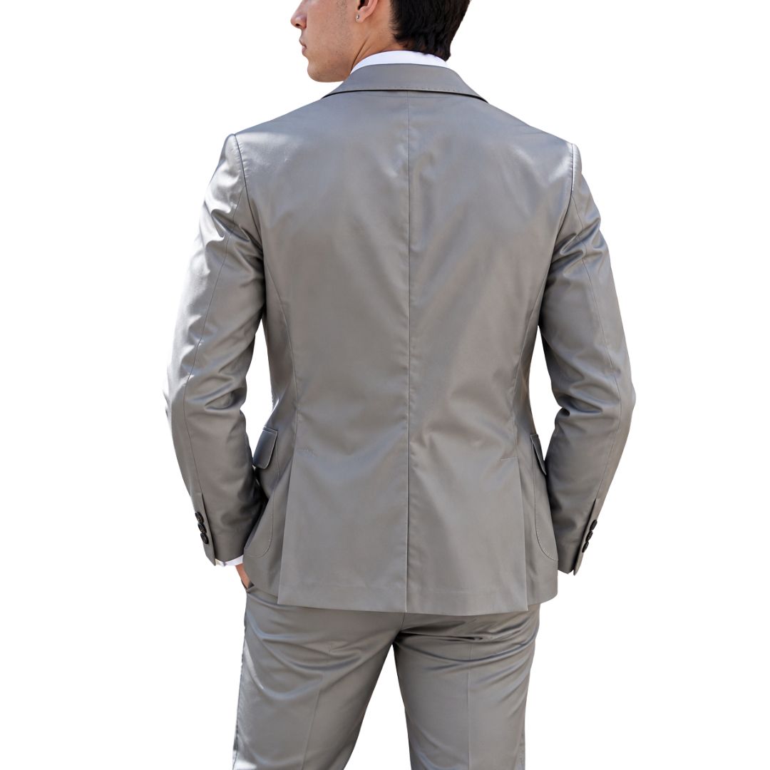 Abito uomo sartoriale  giacca con tasca a toppa Made in Italy