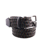 Cintura Elasticizzata Intrecciata in pelle