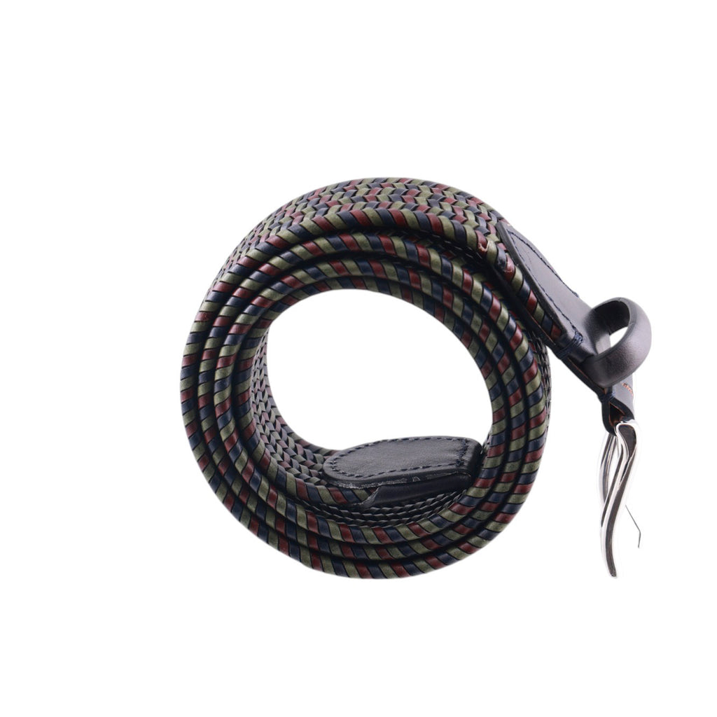 Cintura Elasticizzata Intrecciata in pelle