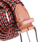 Cintura Elasticizzata Intrecciata in pelle