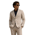 Giacca uomo destrutturata 100% cotone tasca a toppa Made in Italy