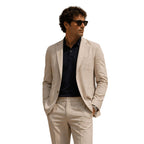 Giacca uomo destrutturata 100% cotone tasca a toppa Made in Italy