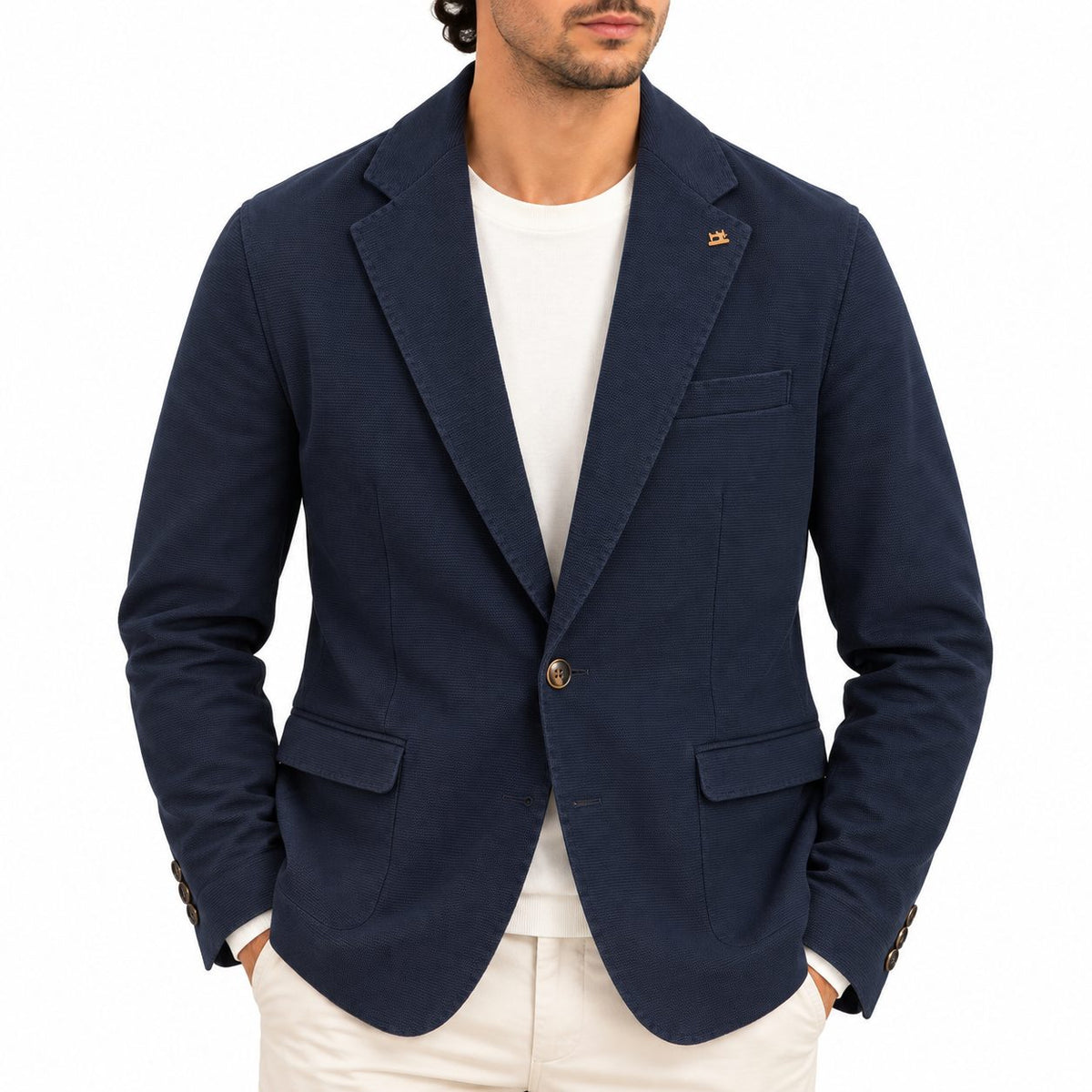 Giacca uomo Sartoria Di Lorenzo tasca con pattina drop 4