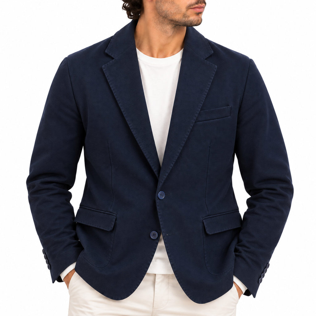 Giacca uomo destrutturata Sartoria Di Lorenzo tasca con pattina drop 4