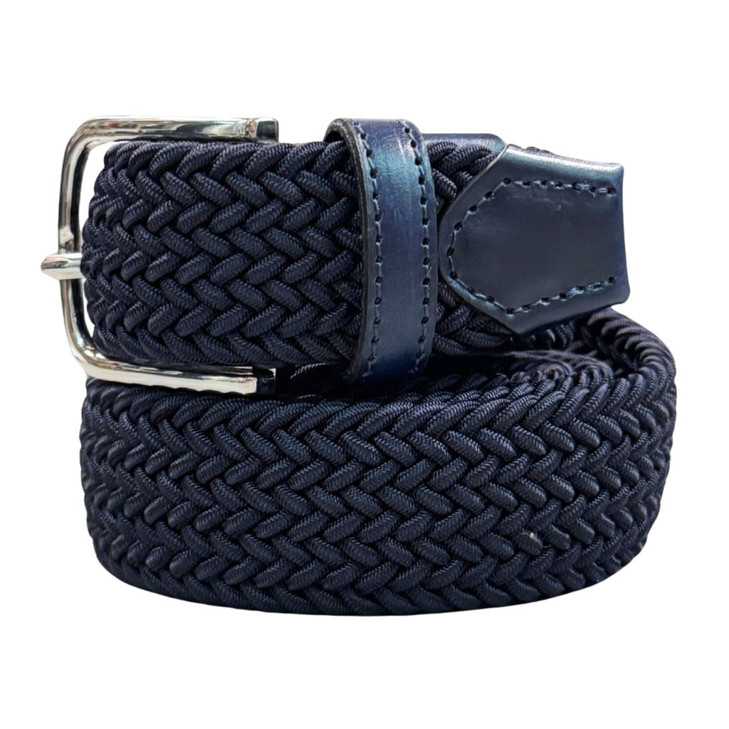 Cintura uomo elastica viscosa rifinita a mano Made in Italy