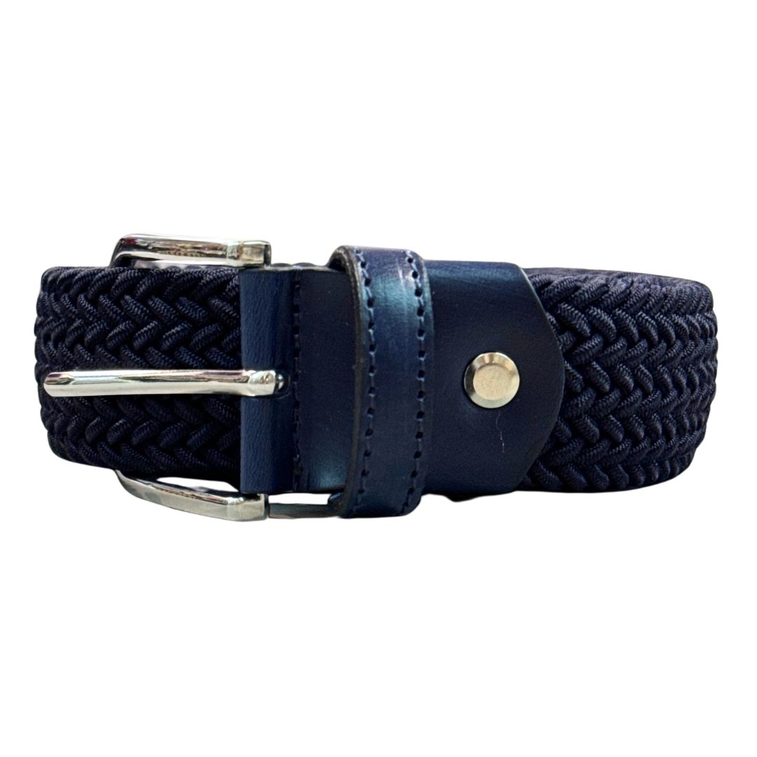 Cintura uomo elastica viscosa rifinita a mano Made in Italy