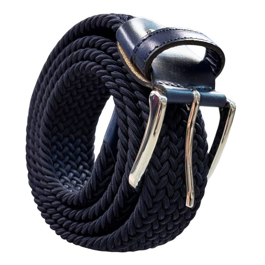 Cintura uomo elastica viscosa rifinita a mano Made in Italy