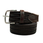 Cintura uomo in cuoio rigenerato intrecciato rifinita a mano Made in Italy