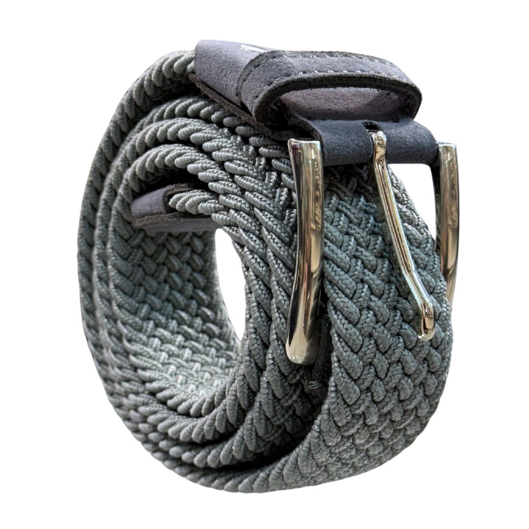 Cintura Uomo Elasticizzata finali tono su tono scamosciati Made in Italy