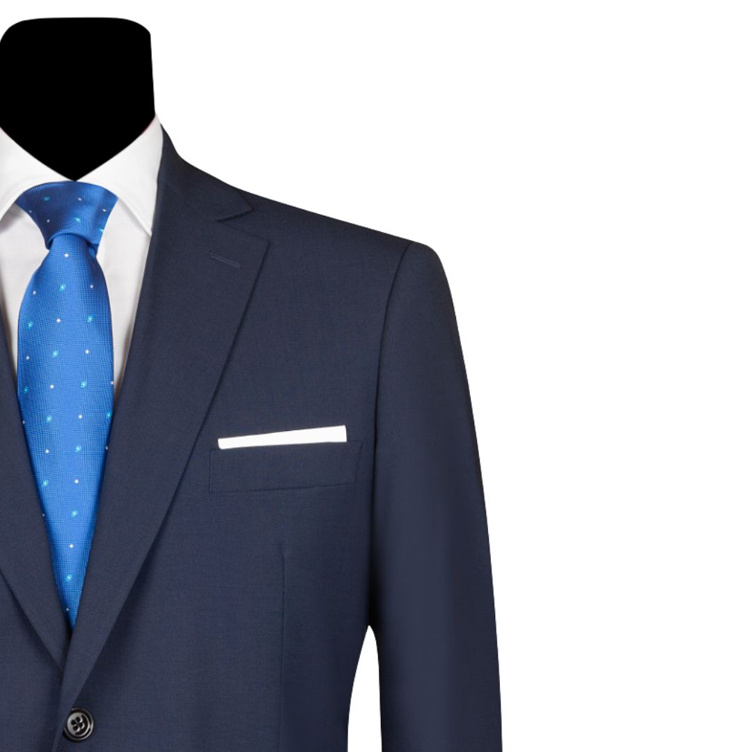 Abito uomo Drop Quattro, giacca 2 bottoni, pantaloni tasca america Made in Italy