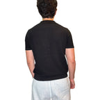 Polo uomo a manica corta, 100% cotone tinta unita Made in Italy