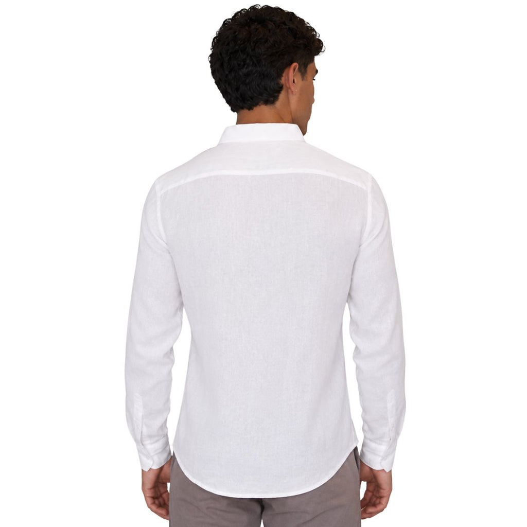 Camicia uomo 100% lino manica lunga