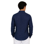 Camicia Uomo 100% Lino Manica Lunga Made in Italy
