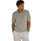 Polo uomo a manica corta, 100% cotone tinta unita Made in Italy