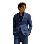 Giacca uomo sartoriale in misto cotone drop 7 monopetto Made in Italy