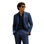 Giacca uomo sartoriale in misto cotone drop 7 monopetto Made in Italy