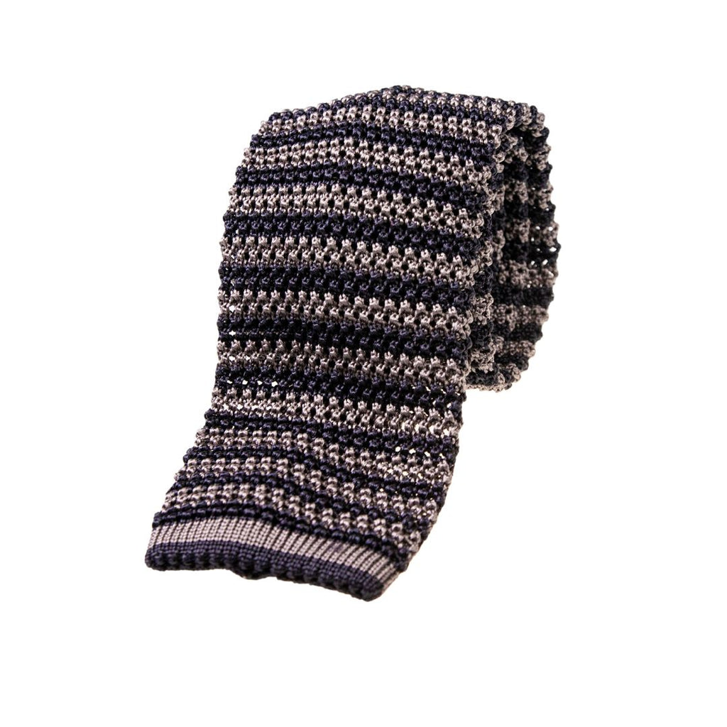 Cravatta tricot righe strette
