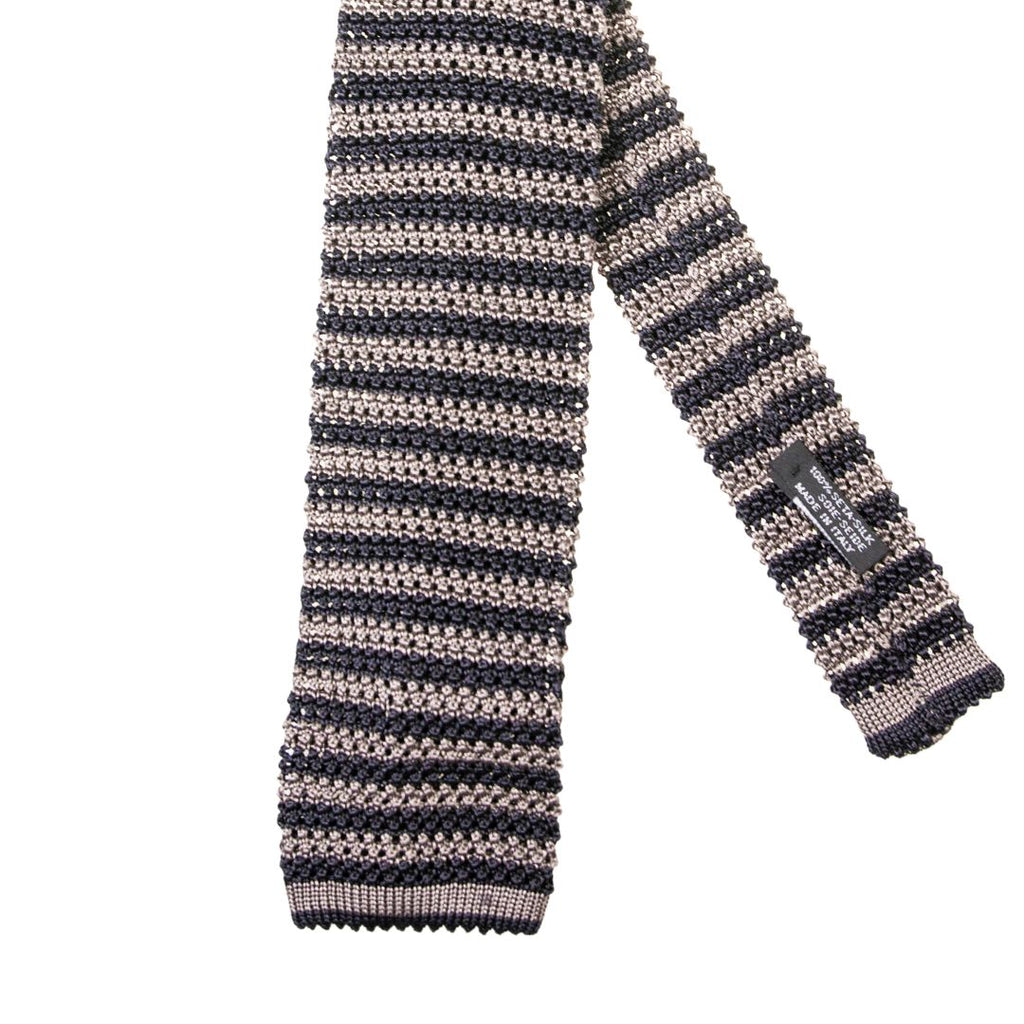 Cravatta tricot righe strette