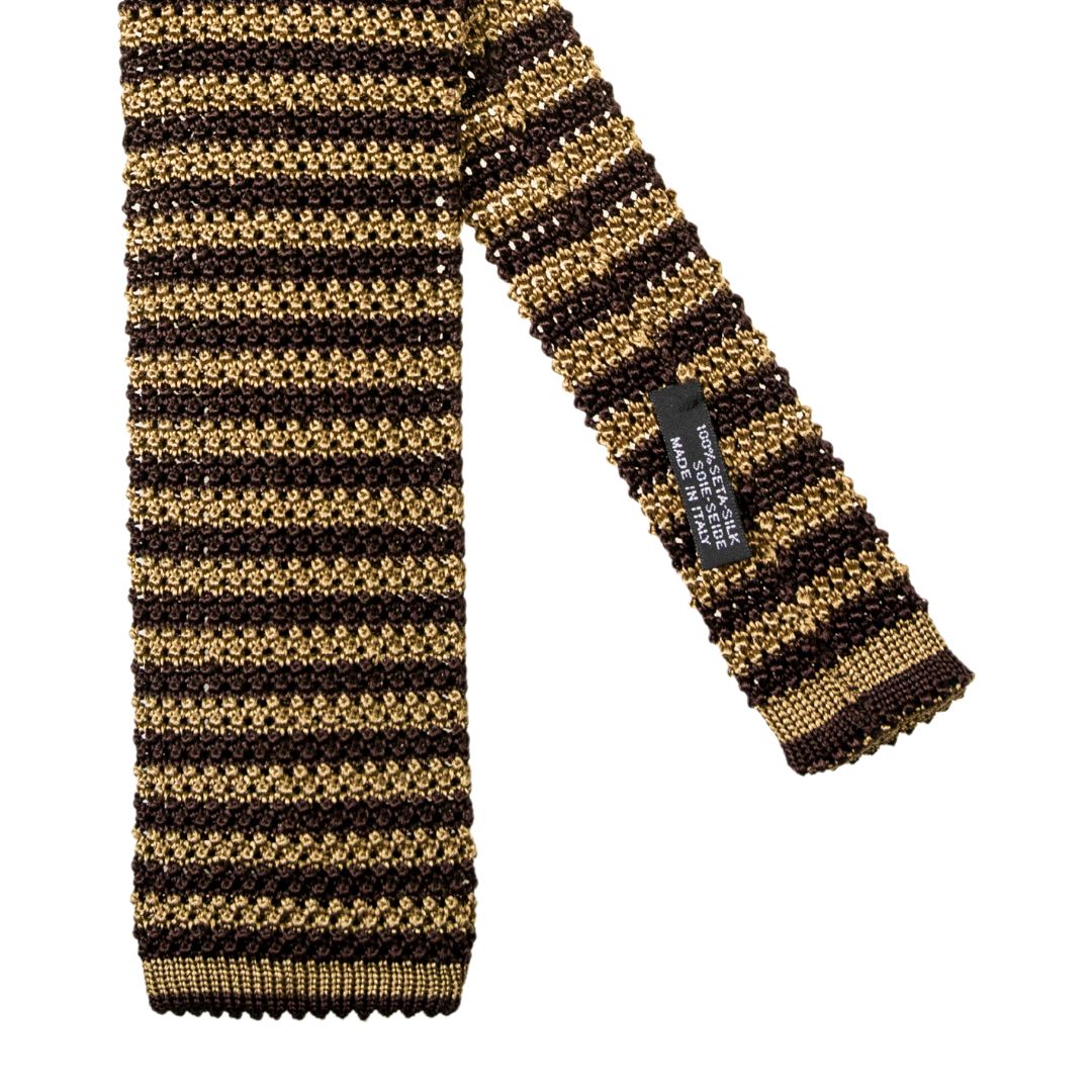 Cravatta tricot righe strette