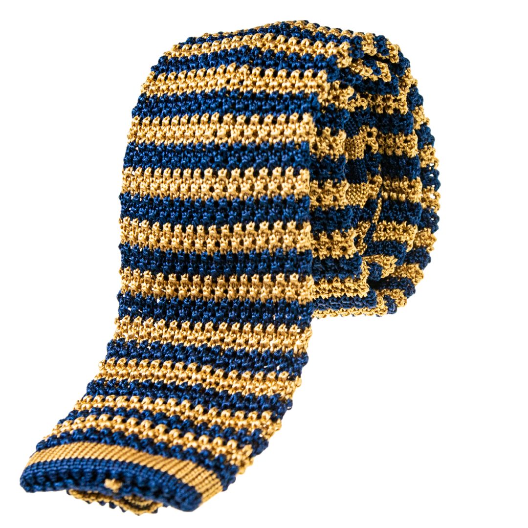 Cravatta tricot righe strette