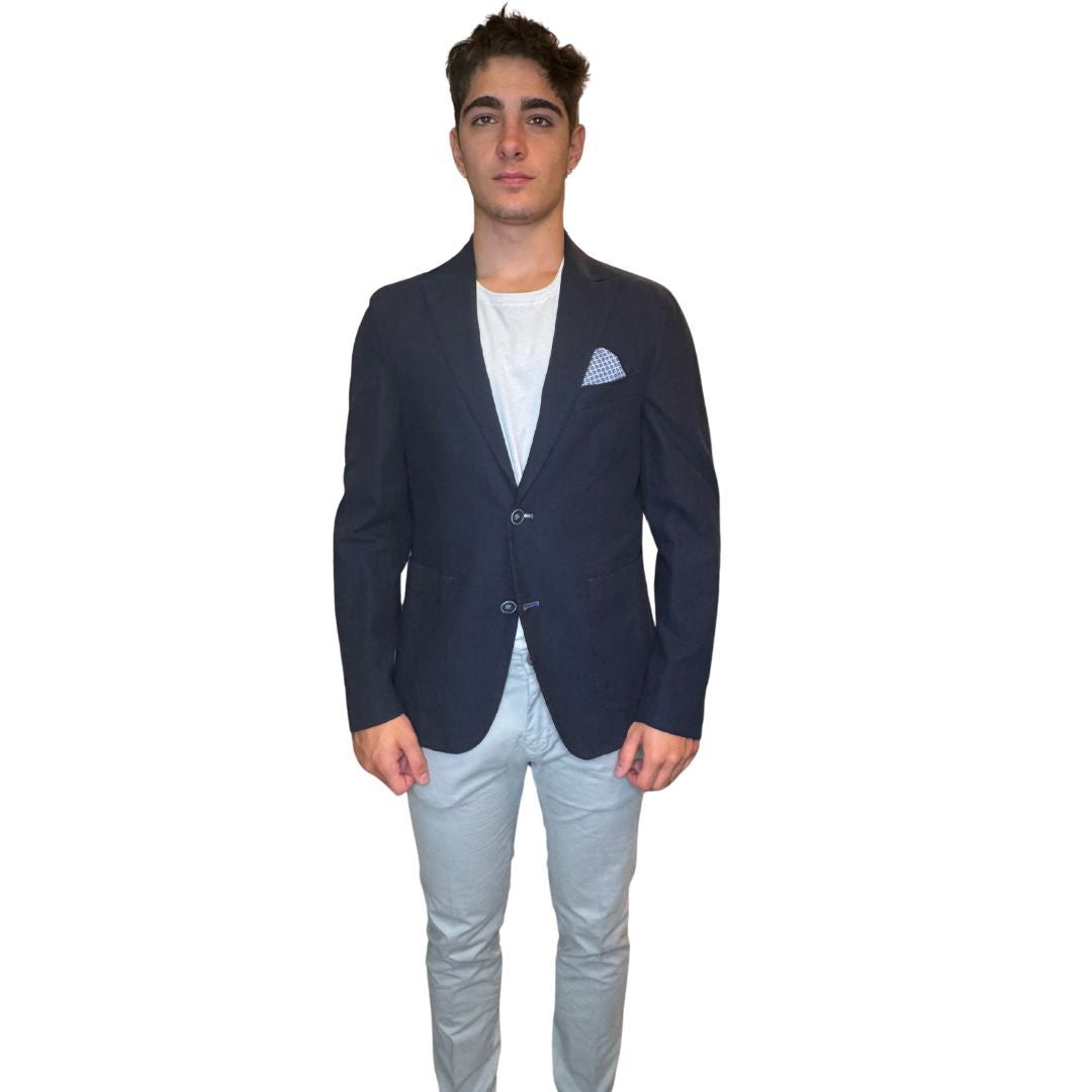 Giacca uomo misto lino sartoriale Made in Italy Breco's