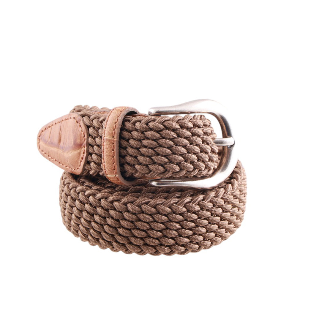 Cintura Intrecciata Elasticizzata Uomo Artigianale