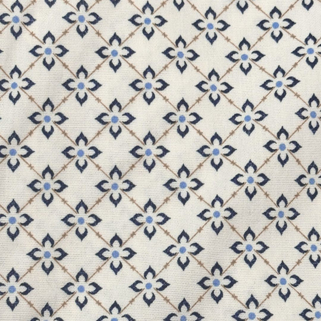 Camicia Uomo Classica in Elastam Fantasia Fiori Geometrici