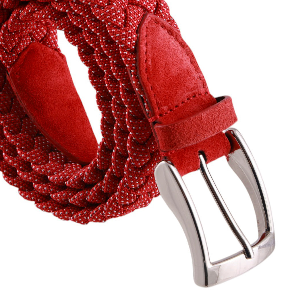 Cintura Elasticizzata Intrecciata Fantasia Pois Made in Italy