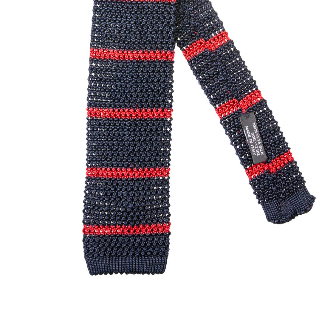 Cravatta Tricot righe larghe