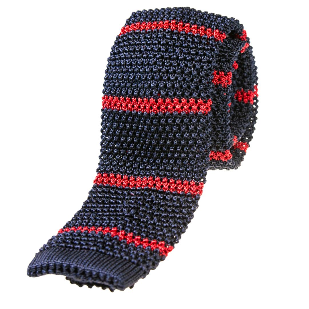 Cravatta Tricot righe larghe