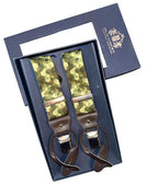 Bretelle Uomo Old Crest 3 Clip Pelle Camouflage - Made in Italy