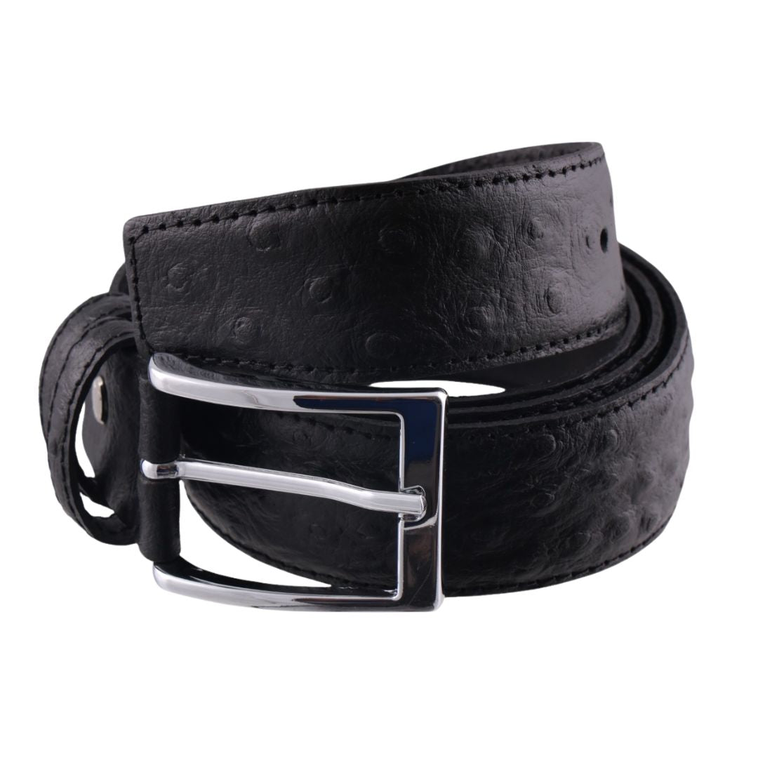 Cintura pelle struzzo Centopercento Camicie Made in Italy