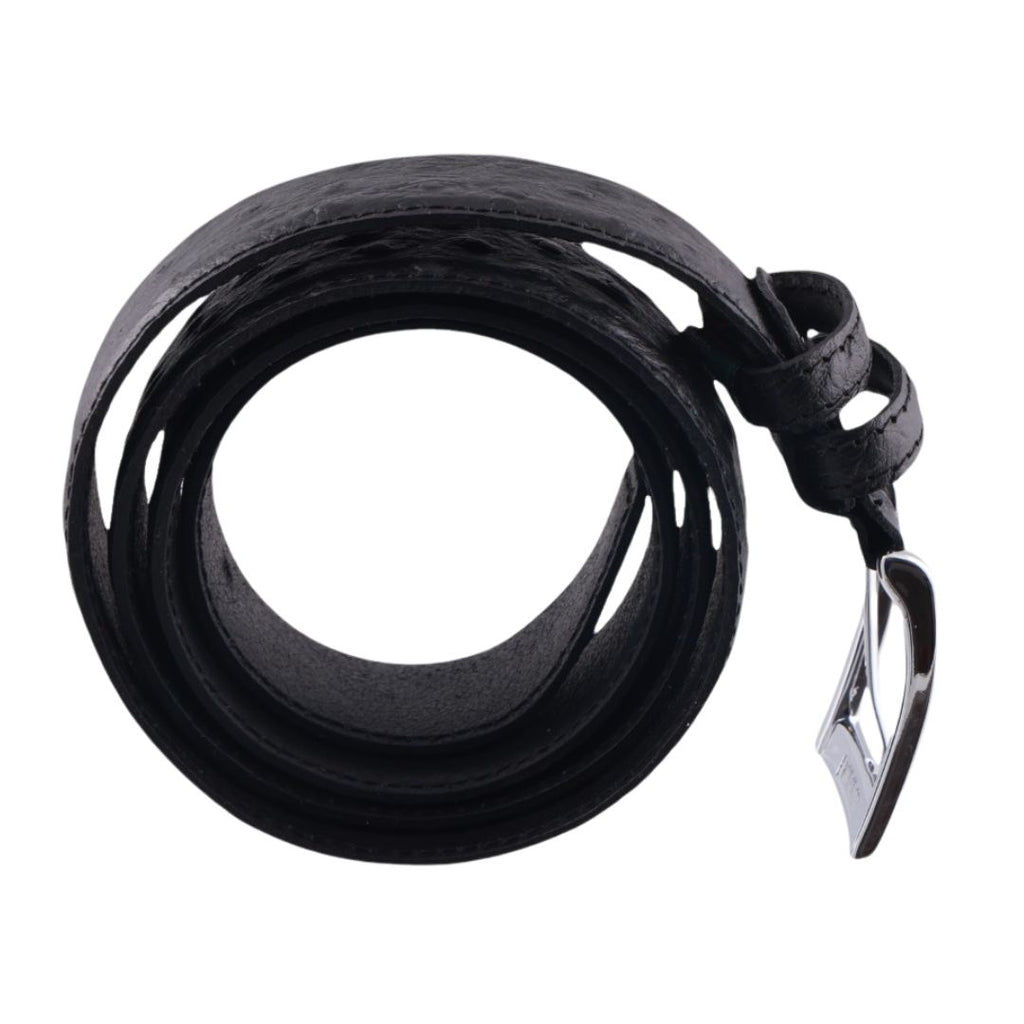Cintura pelle struzzo Centopercento Camicie Made in Italy